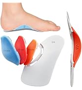 Guamar Removable Arch Support Inserts for Kids: 3 Height Adjustable Orthotic Insoles for Flat Fee...