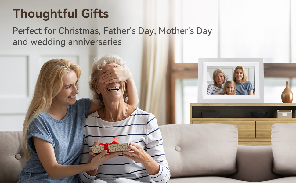 Frameo Wifi Digital Picture Frame 32GB Memory 10.1 Inch 13
