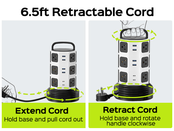 extension cord with multiple outlets