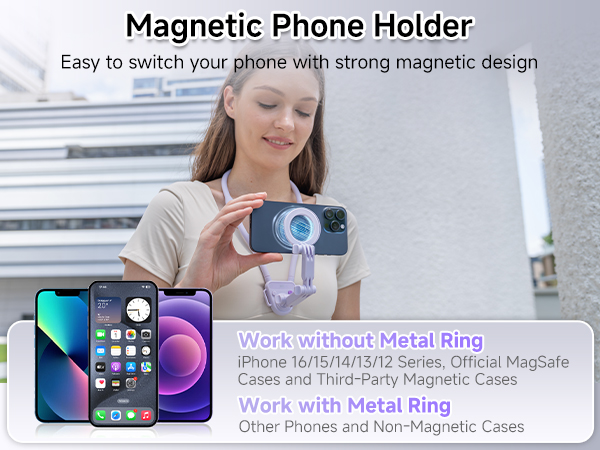  MNM-MS1 PURPLE Magnetic Neck Mount