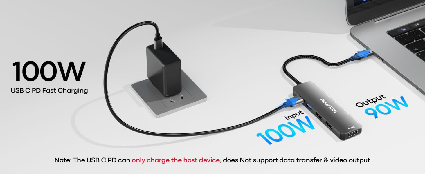 100w usb c to hdmi splitter