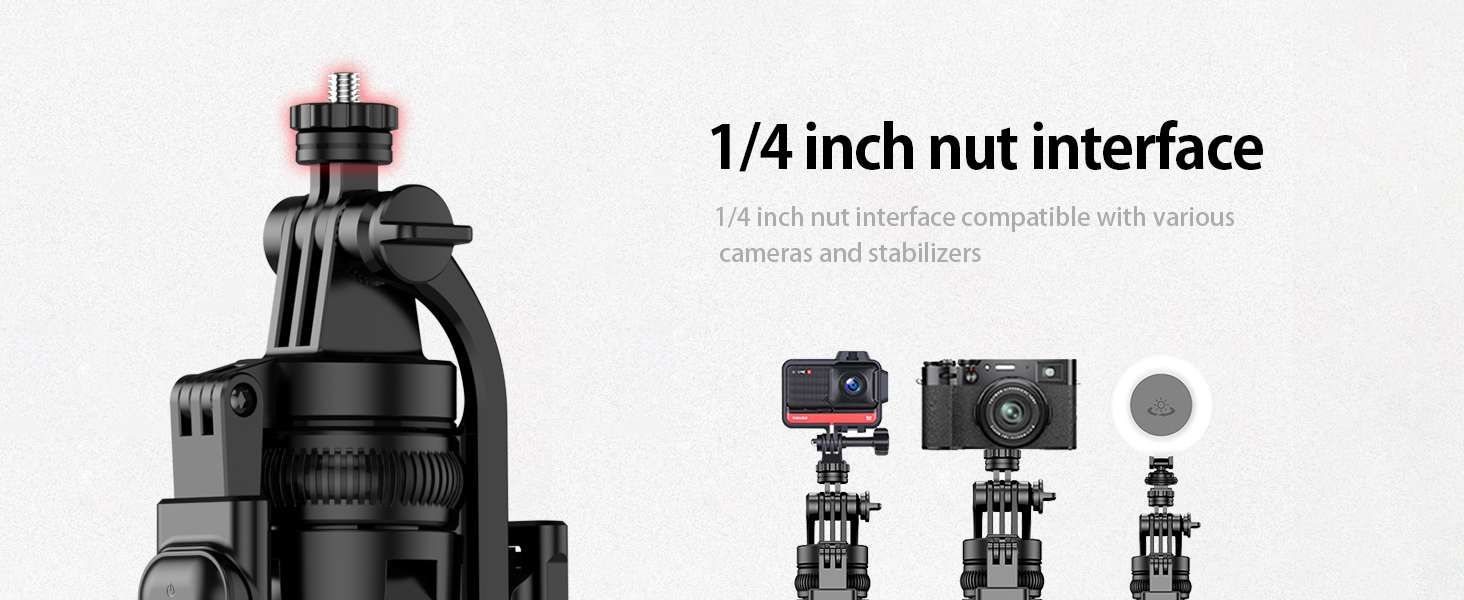 Selfie Stick Tripod, Extendable Tripod for Phone &amp;amp; Selfie Stick with Detachable Phone Holder