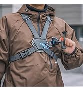 SOH Mobile Phone Chest Strap Harness Mount,Magnetic Quickly Release Adjustable Cell Phone Chest H...