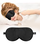 Kids Sleep Mask Eye Cover, 100% Real Natural Pure Silk Eye Mask with Adjustable Strap, Blindfold ...