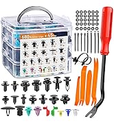 GOOACC 725Pcs Car Push Retainer Clips &amp; Auto Fasteners Assortment -23 Most Popular Sizes Nylon Bu...