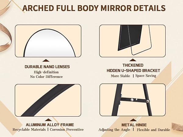 arched full length mirror