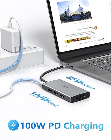 USB C Docking Station Dual Displayport Monitor for Dell/Lenovo/HP Laptop