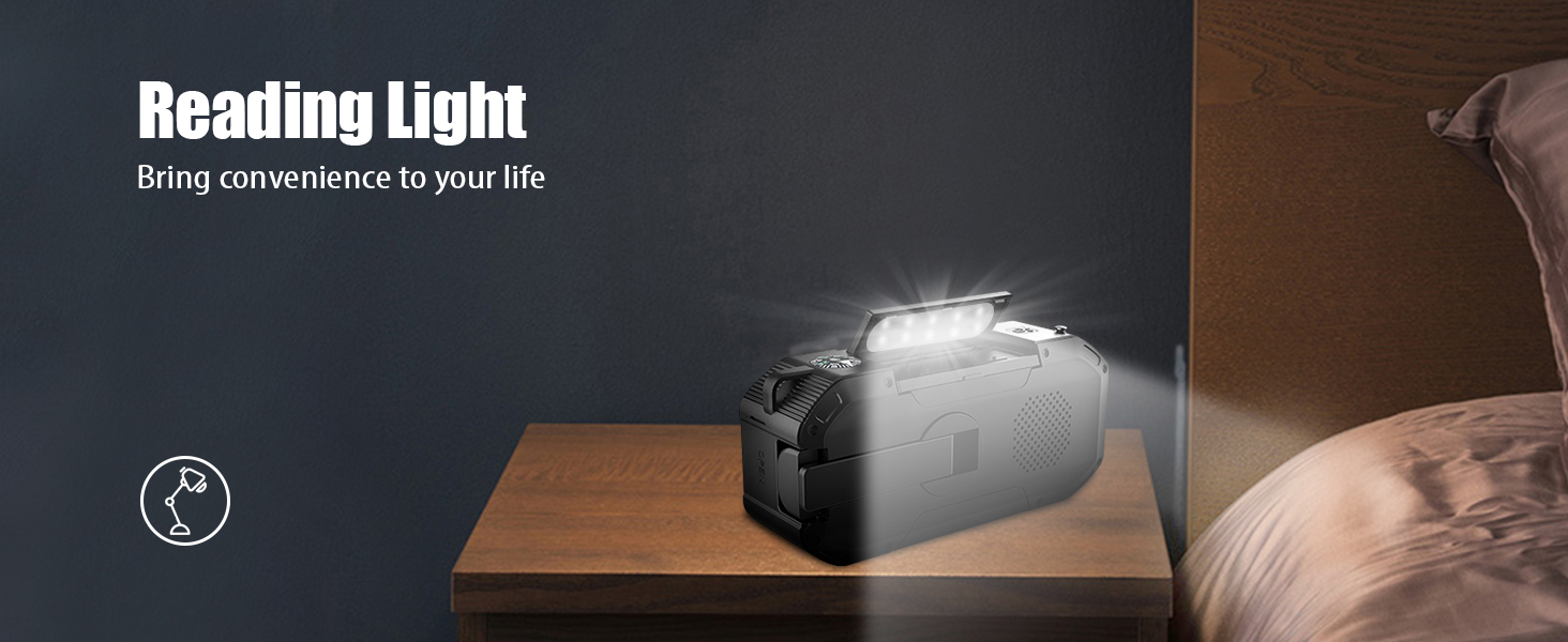 solar powered radio survival radio solar crank radio flashlight cell phone charger