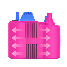 This electric air pump for balloons also has heat dissipation holes.