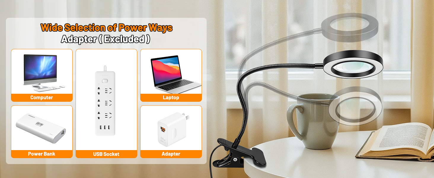0097- Clip on magnifying light