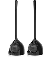 uptronic 2 Pack Toilet Plunger with Holder, Unique Plunger with All-Angle Design, Plungers for Ba...