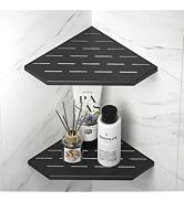 Bernkot 10'' Corner Bathroom Shelf, 304 Stainless Steel Pentagonal Recessed Shelf, Grout in Showe...