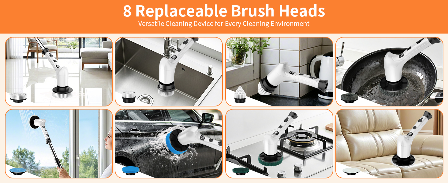 spinning cleaning brush