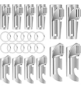 12 Pieces Military Style Can Openers with Key Rings, Anglecai P-51 and P-57 Military Can Openers ...