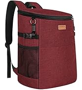 Camping Cooler Backpack 30 Cans, Soft Backpack Coolers Insulated Leak Proof Travel Cooler Bag Wat...