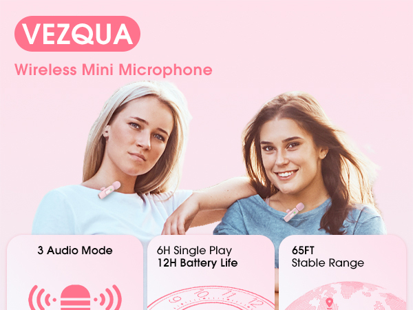 Microphone for iPhone pink