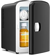 Antarctic Star Compact Refrigerator, Portable Mini Fridge, Skin Care 4L Capacity/6 Cans, for Bedr...