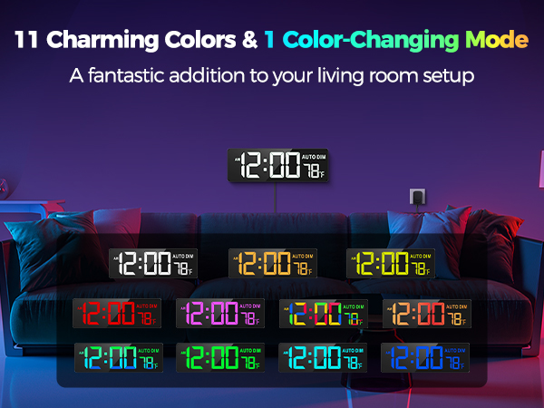 11 Charming Colors &amp;amp; 1Color-Changing Mode