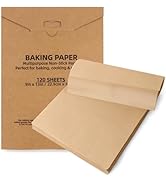 120 Pcs Parchment Paper Baking Sheets, 9"x13" Precut Non-Stick Baking Parchment Paper Sheets Bun ...
