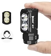 WUBEN E7 1800 Lumen Rechargeable Mini Flashlight with Magnet - Super Bright 6 Modes EDC Flashligh...