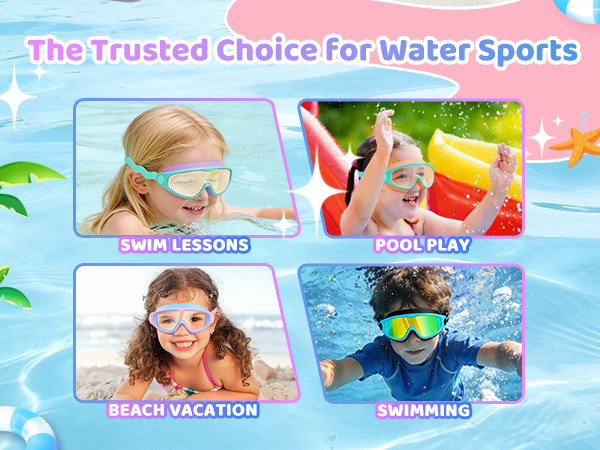 Kids Swim Goggles 2 Pack