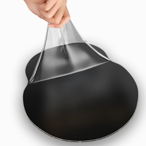 Semi-Adhesive PU Base grips the desktop firmlyt