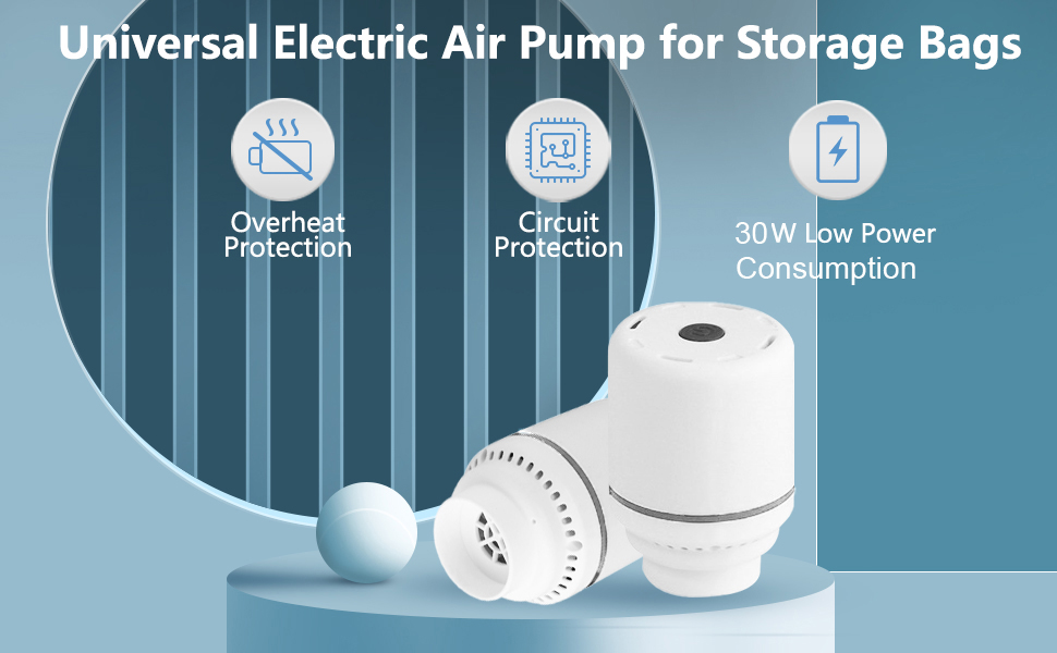 Electric vacuum Pump for Storage Bags