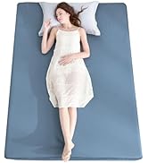 Ailemei Direct Cooling Thin Mattress Pad, Queen Size Mattress Topper for Hot Sleepers, with a Dee...