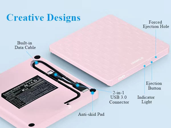 External CD DVD Drive for Laptop