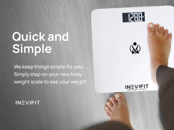 I-BS001W - INEVIFIT - Best Digital Bathroom Scale - Premium A+ - Mobile