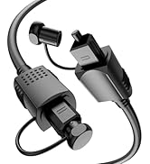 LUKFOCAB Optical Audio Cable 6ft / 1.8m, S/PDIF Toslink Digital Audio Optical Cable, Fiber Optic ...