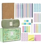 Bible Journaling Kit 39-Piece Set with Morandi and Neon Highlighters, No Bleed Bible Study Suppli...