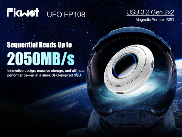 Portable External SSD with Magnetic