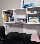 Giantex Desktop Bookshelf, Countertop Storage Hutch with 4 Shelves for Computer Desk, Dressing Ta...