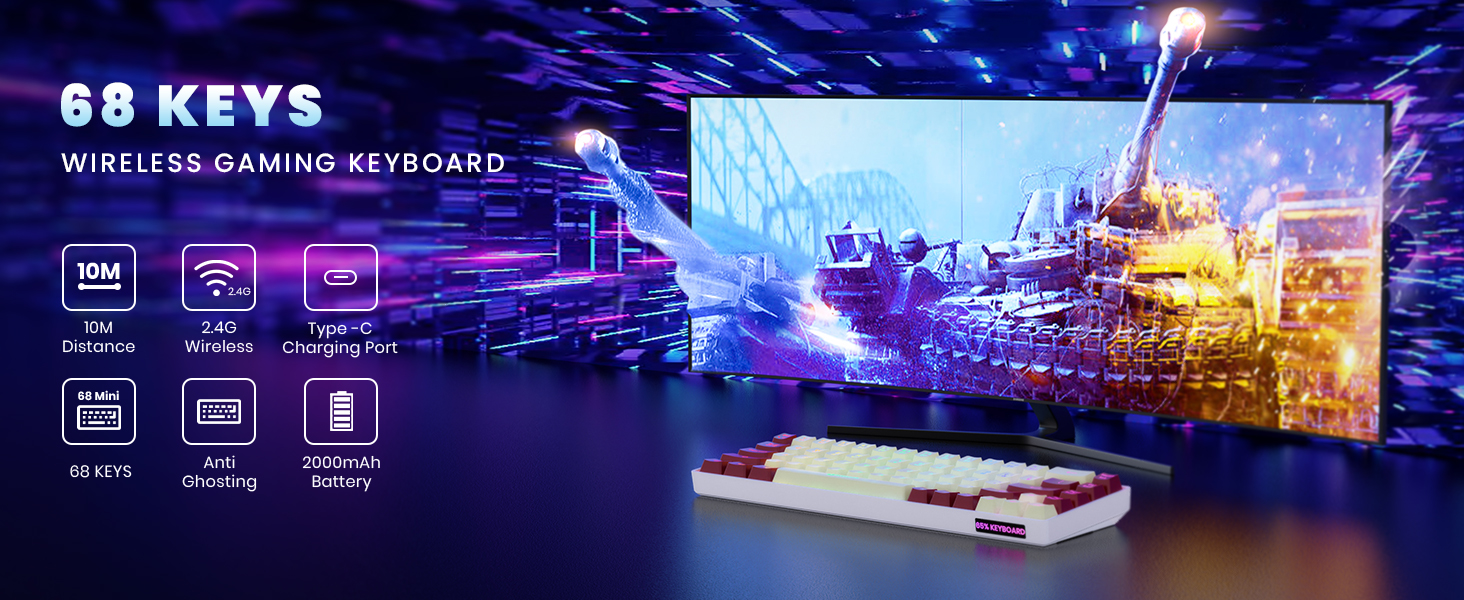 wireless gaming keyboard