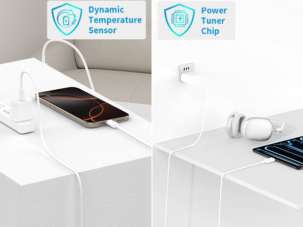 MFi Certified iPhone 14 Charger Fast Charging 2Pack PD 20W USB C Chargers Block Type C Wall Charger