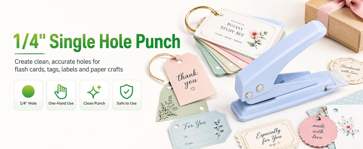single hole punch