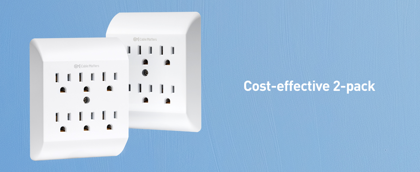 360° Rotating Flat Plug Short Extension Cord