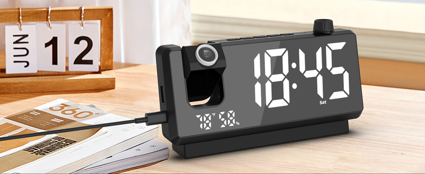 Stylish Alarm Clock - Functional Decor for Your Desk
