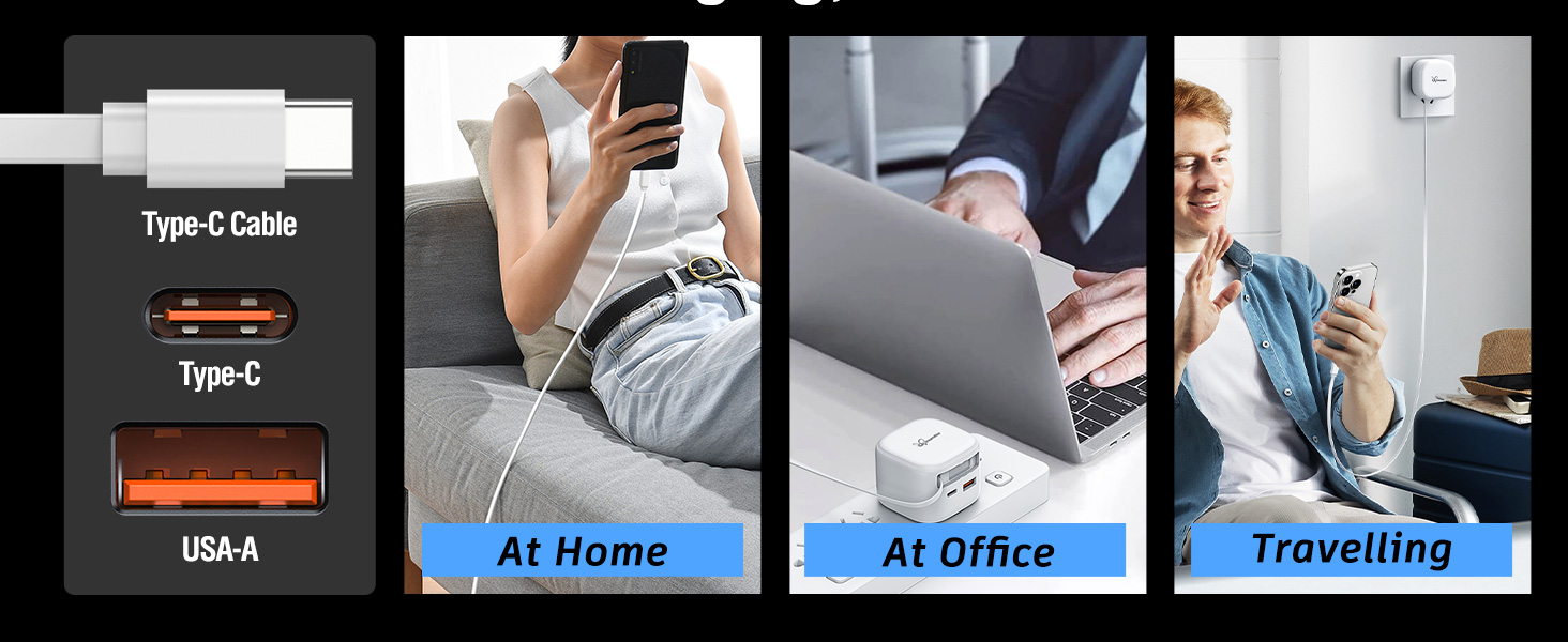 retractable type c charger