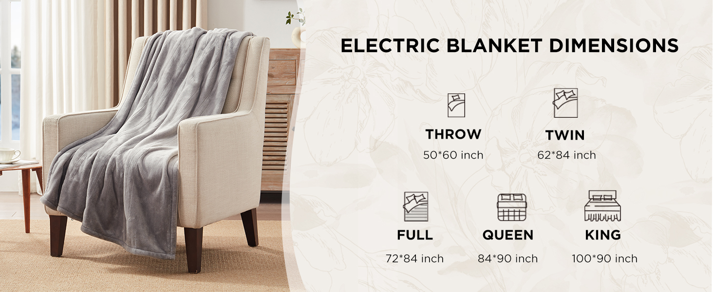 electric blanket throw