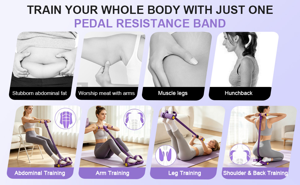 TRAIN YOUR WHOLE BODY WITH JUST ONEPEDAL RESISTANCE BAND