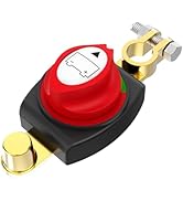 Battery Disconnect Switch, Malictele On/Off 275A 12-48V Top Post Battery Switch Heavy-Duty Batter...