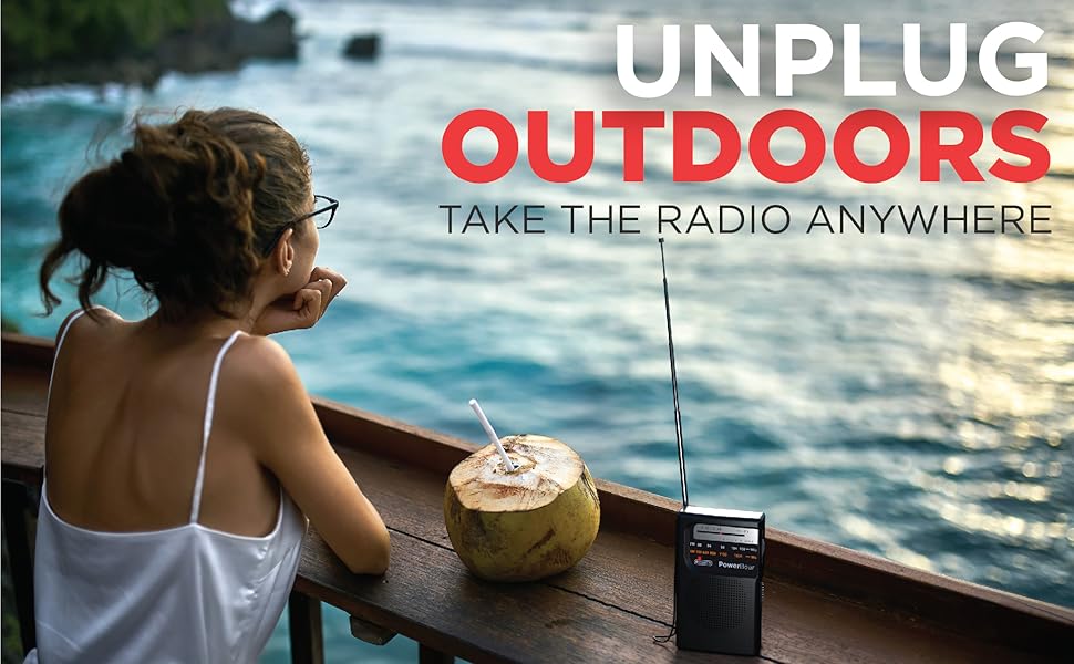 PowerBear Portable Handheld AM/FM Radio