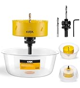 KATA 4-1/4 Inch Hole Saw with Silicone Dust Bowl for Recessed Lighting | 4.25" Hole Saw with Clea...