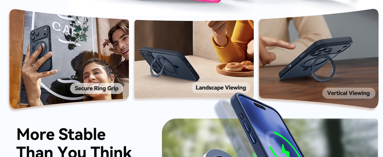 360° Magnetic Stand compatible with iPhone 17 Pro max Case with Camera Control
