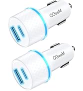 USB Car Charger, QGeeM 42.5W Car Charger Adapter with Power Delivery &amp; Quick Charge 3.0 Car USB C...