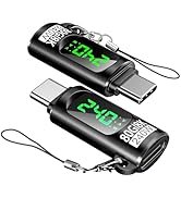 2 Pack 240W USB C Adapter with Digital Display,Voltage Current Power Meter Tester 80Gbps 60Hz Typ...