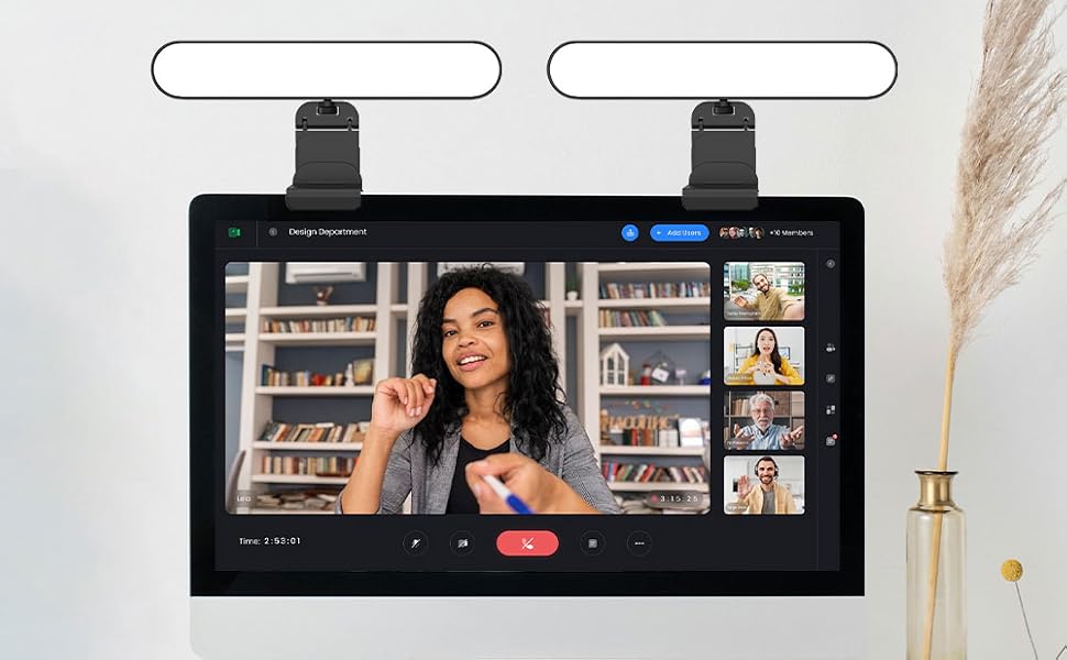 video light bar conference lighting led monitor for camera zoom computer face conferencing 