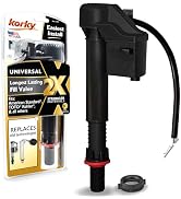 Korky QuietFILL 2X Long Life Toilet Fill Valve - Universal Fits 99% of Toilets - Easy Height Adju...